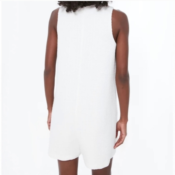 Tuckernuck Pomander Place White Sleeveless Button-Down Romper - Picture 6 of 7